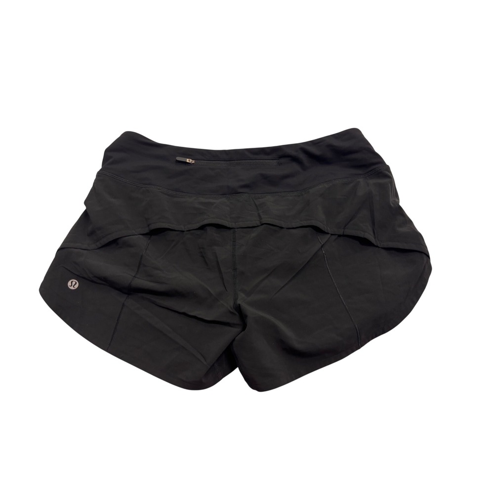 Lululemon Speed Up Low-Rise Lined Short 2.5 Black Running W7AVBT Size 8